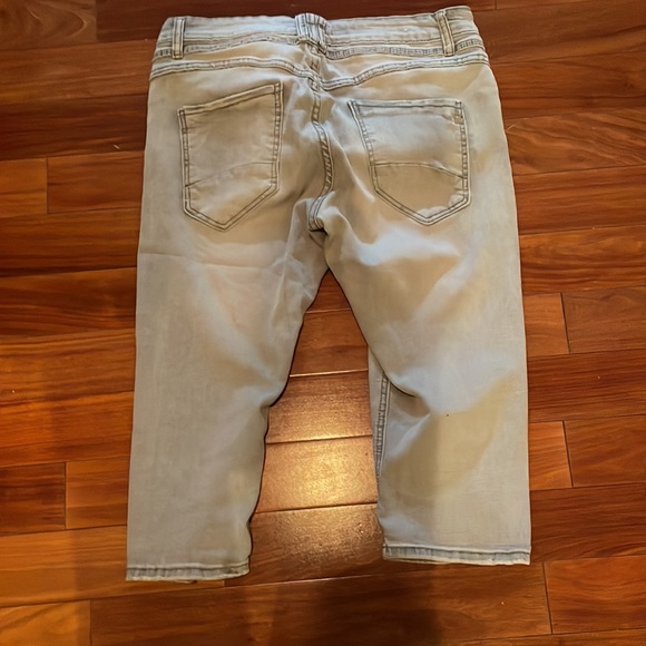 jewelly stretch capri pants -light gray XL - Picture 4 of 4